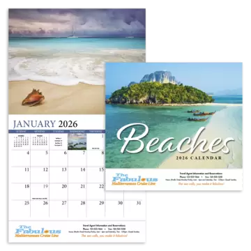 Beaches Appointment Wall Calendar - Stapled